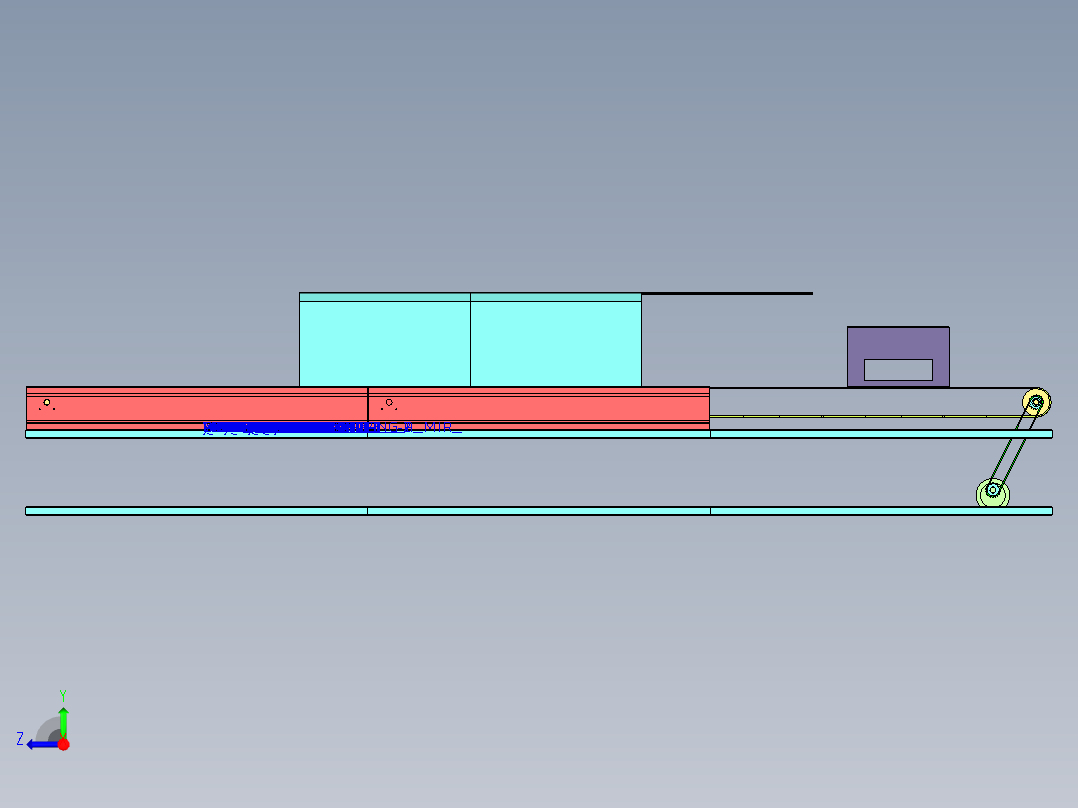 自动回火炉1406200右视图