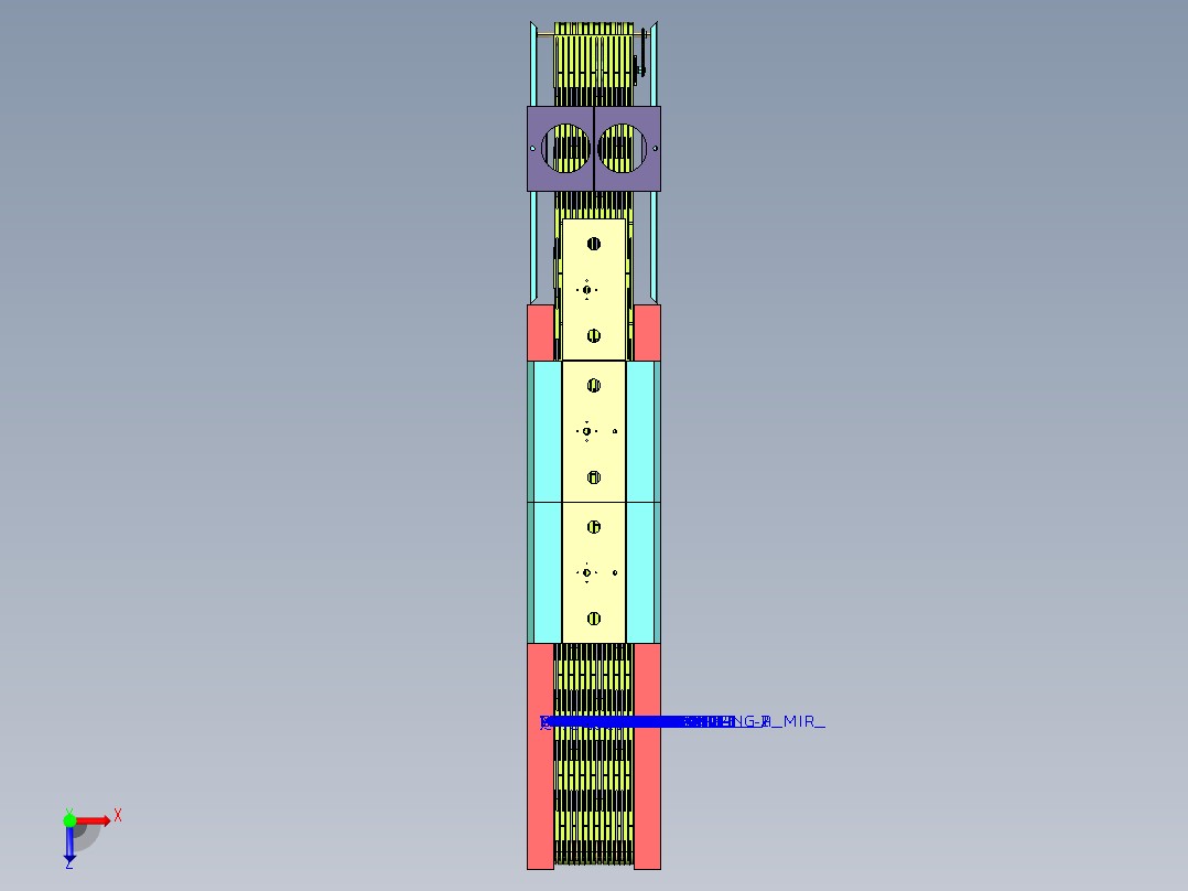 自动回火炉1406200俯视图