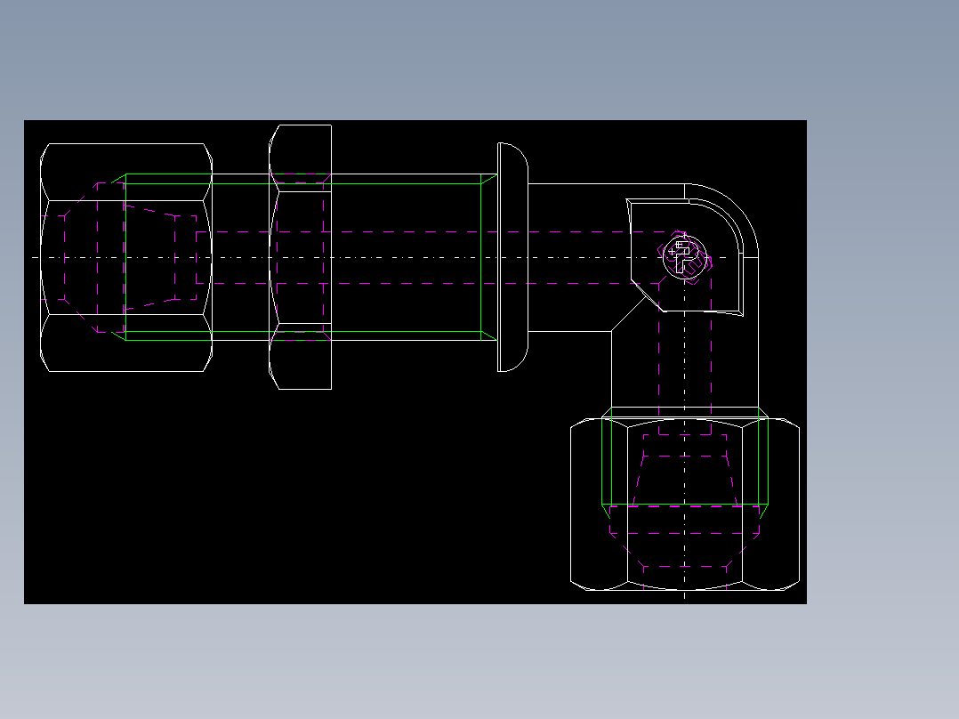 PARKER管接头EO Bulkhead elbow WSV08S71(16)_back