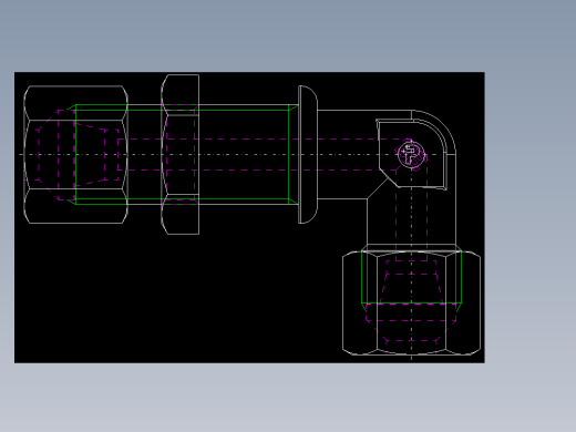 PARKER管接头EO Bulkhead elbow WSV08S71(16)_back