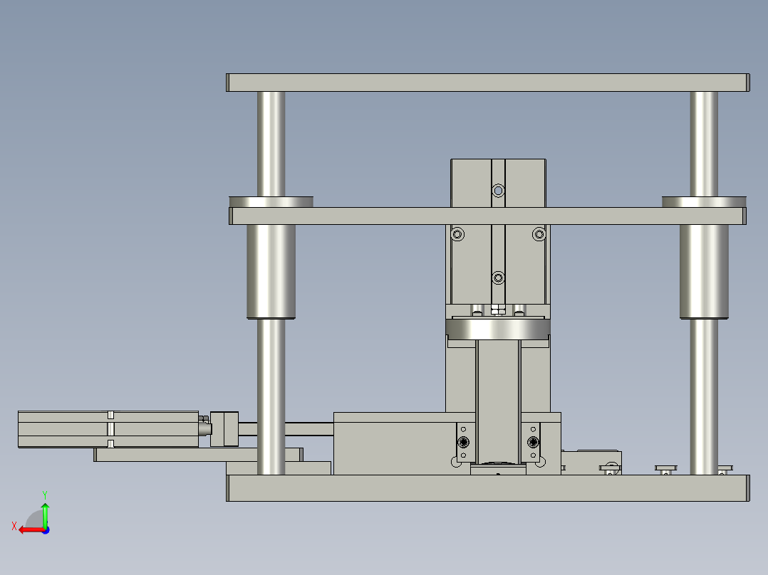 纽扣自动组装嵌合后视图