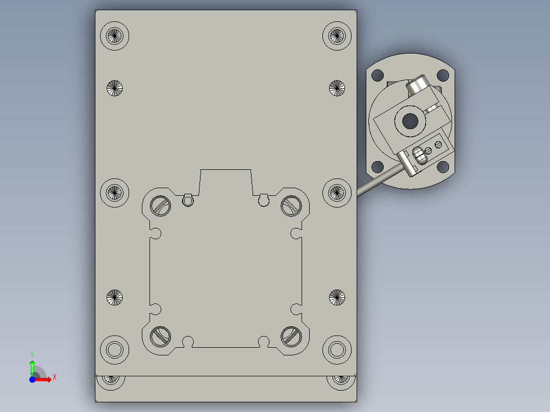 弹簧检测模块前视图