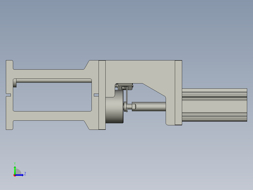 弹簧检测模块左视图