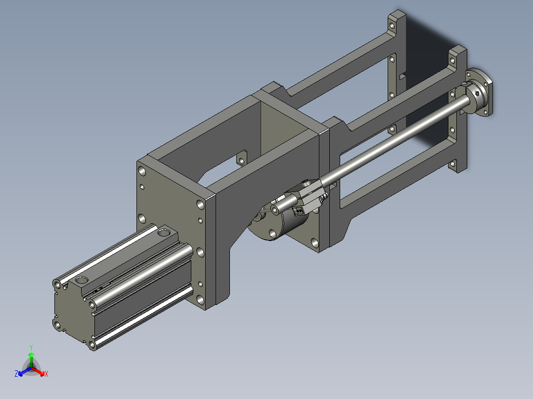 弹簧检测模块正等轴测图