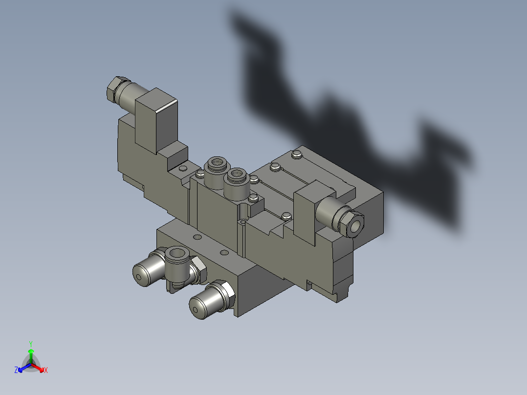 S030-03-00-SMC-SS5Y5-20-05_20-5DZ-C6(5系列电磁阀装配)正等轴测图