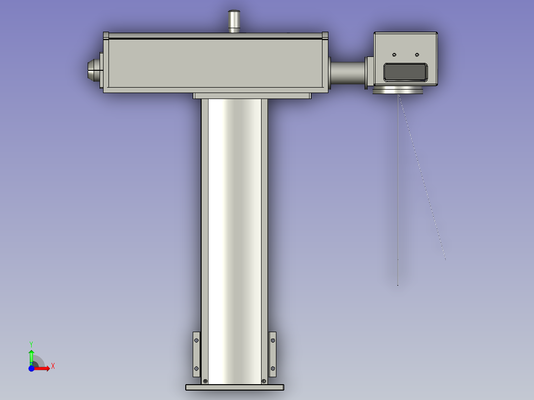 激光器+升降调节-装配体5原装前视图