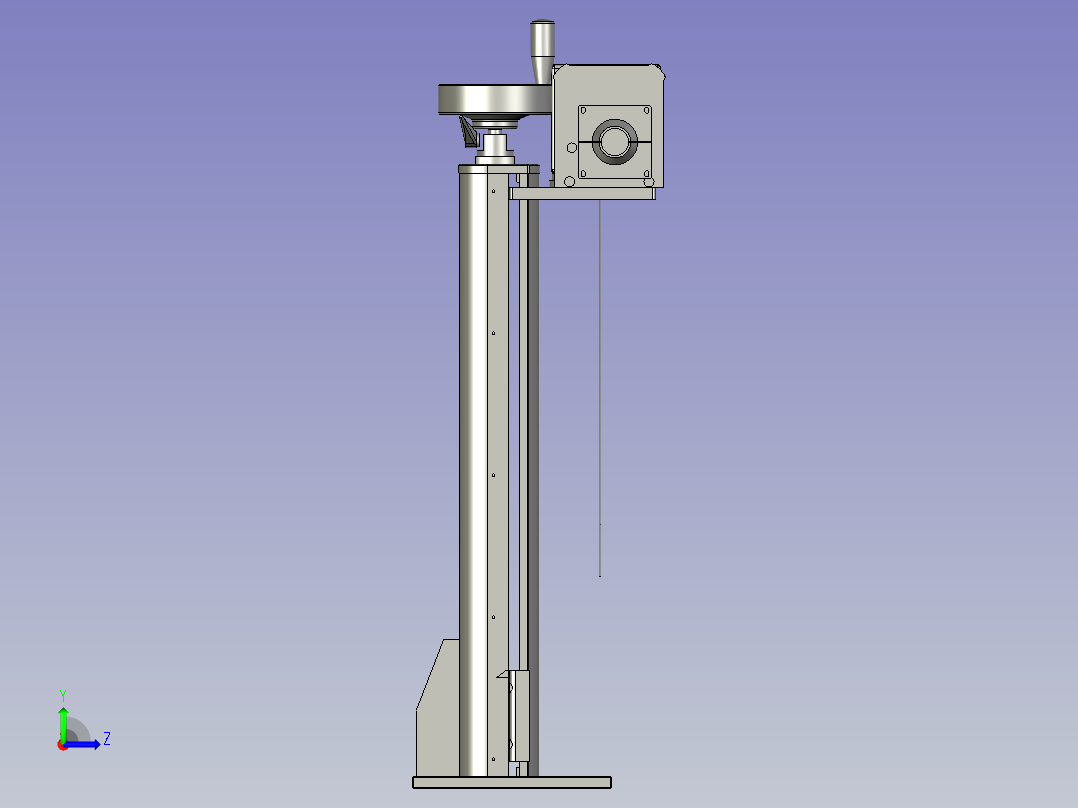 激光器+升降调节-装配体5原装左视图