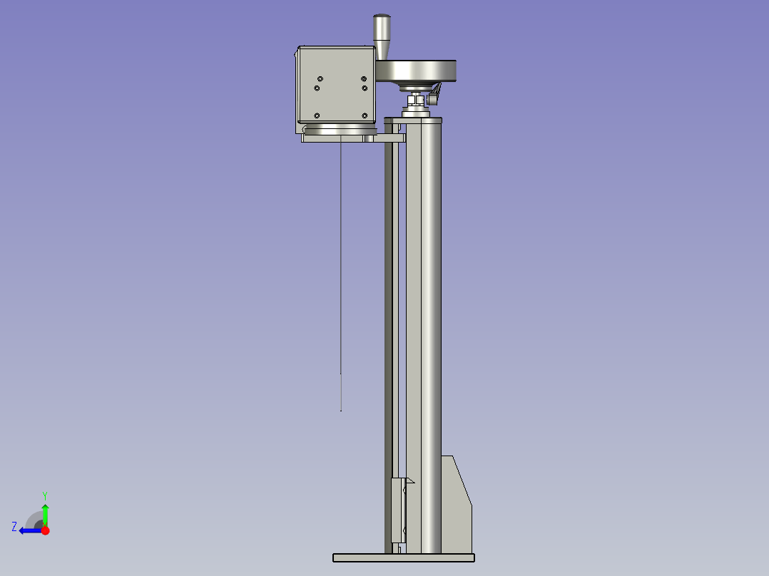 激光器+升降调节-装配体5原装右视图