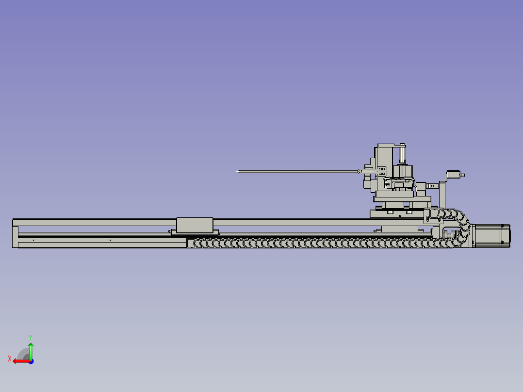 芯棒插入后视图