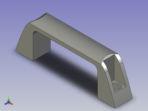 怡合达拉手XAB41-L90-H36-E正等轴测缩略图