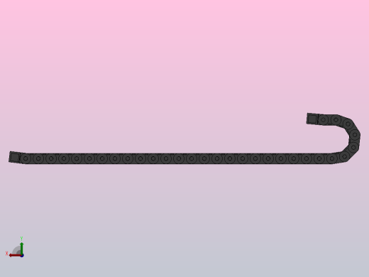 内高35弯曲半径100两侧打开型DA桥式拖链DMD35BDA-35-125-100R-30后视缩略图