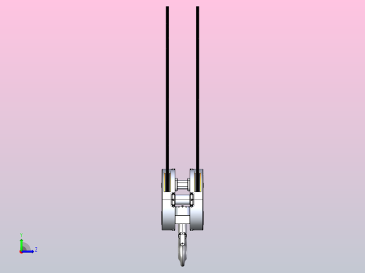 起重机吊钩滑轮组245 kN - 25 t左视缩略图