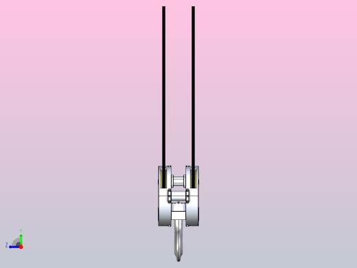起重机吊钩滑轮组245 kN - 25 t右视缩略图