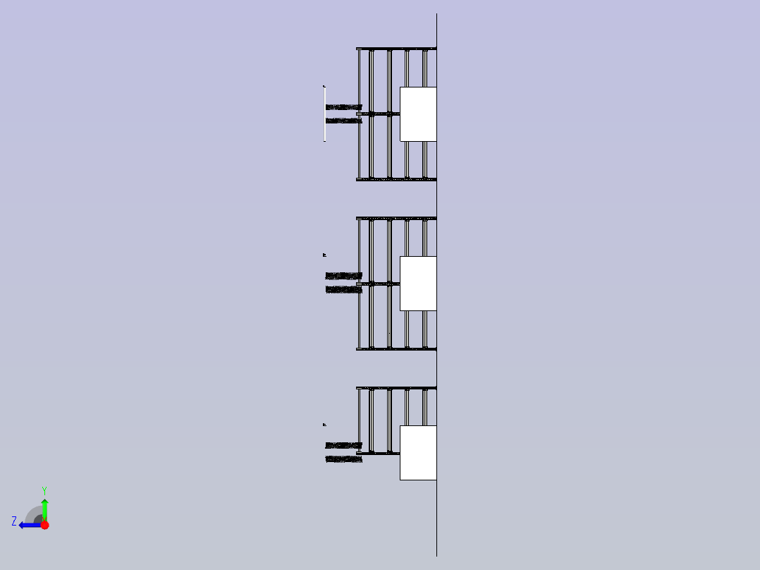 工作现场琉璃架右视图