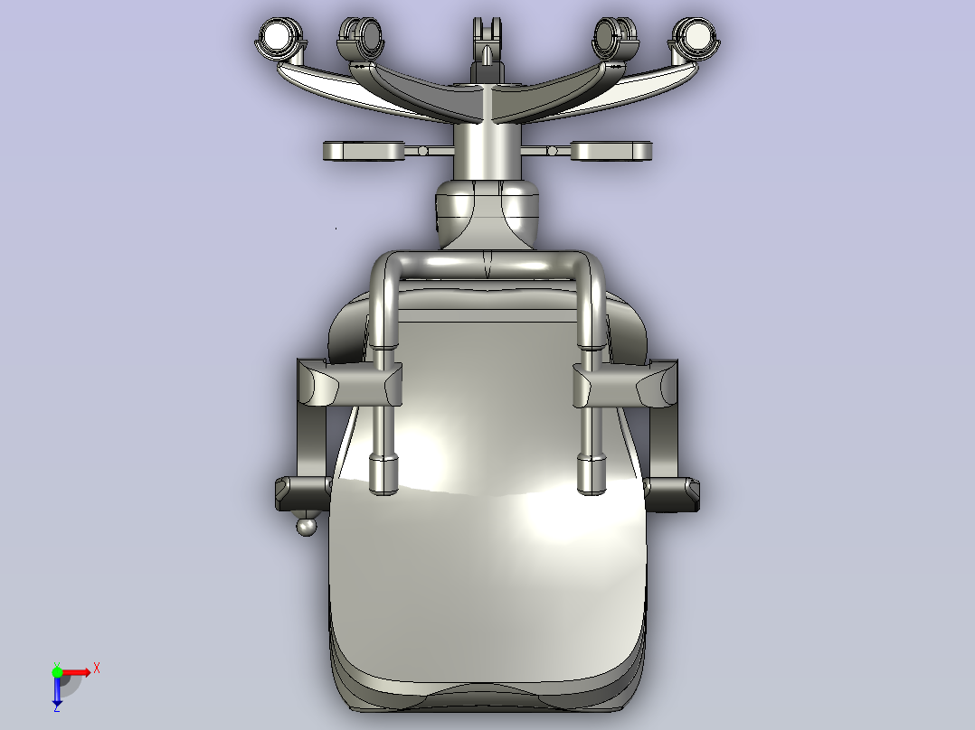 智能椅子模型俯视图