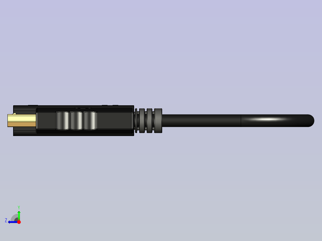 DP转HDMI线缆转换器右视图