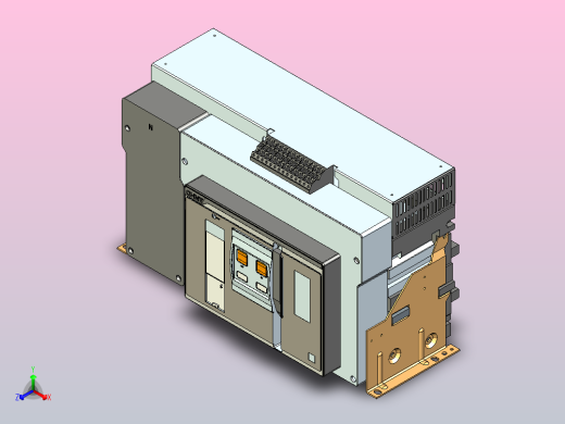 NXA40N_H36-40-4P固定万能式断路器三维模型202208