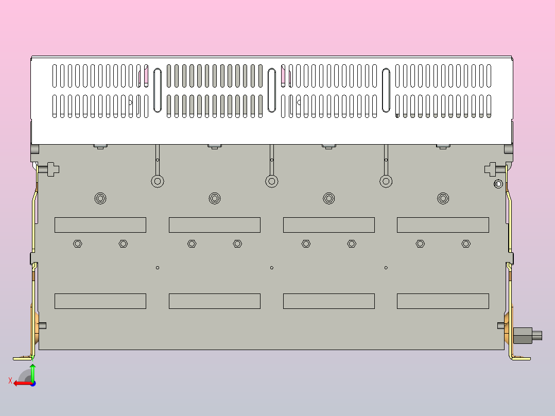NXA40N_H36-40-4P固定万能式断路器三维模型202208后视图