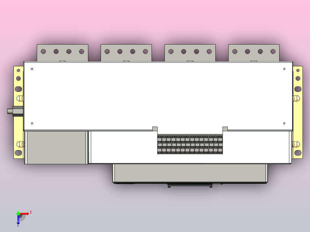 NXA40N_H36-40-4P固定万能式断路器三维模型202208俯视图
