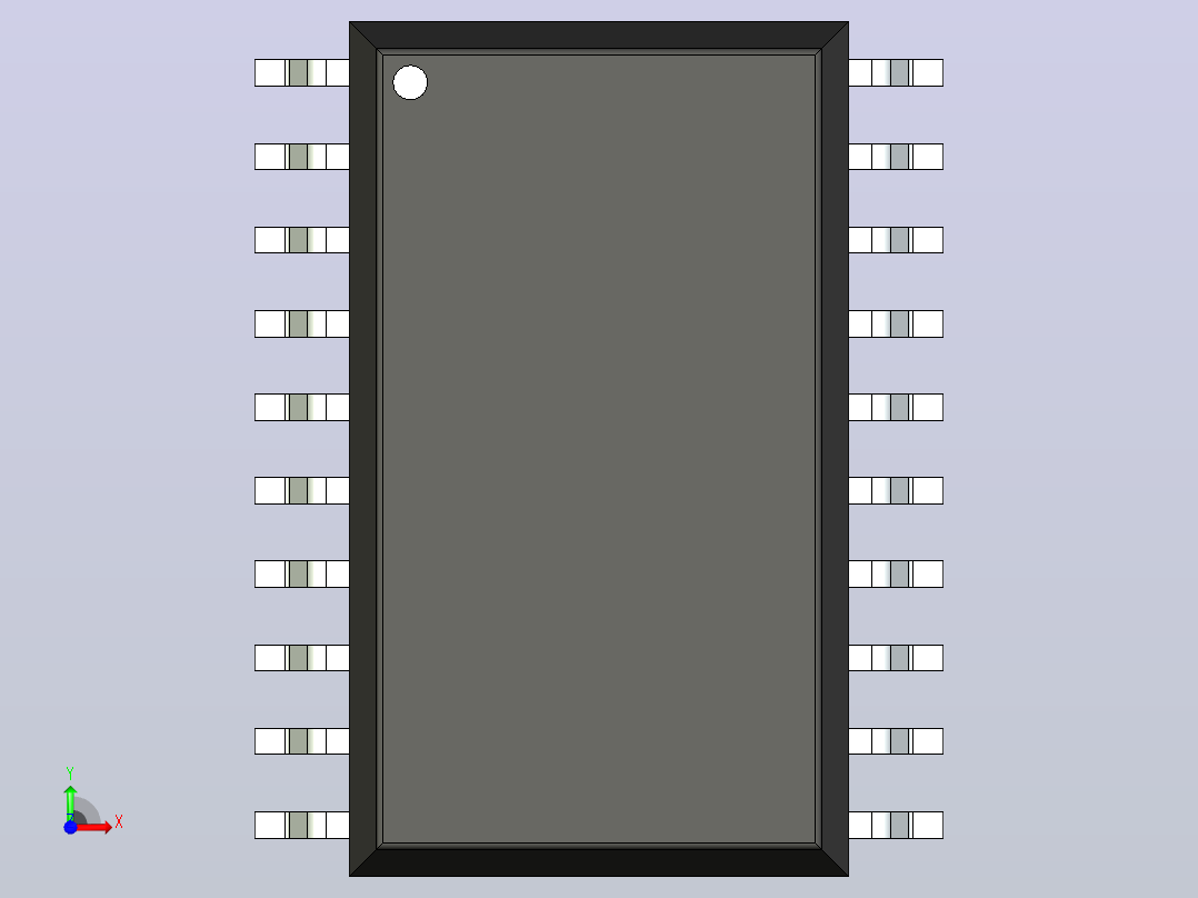 106x SOIC 封装（小外形集成电路）SOIC127P1042X425-20N前视图
