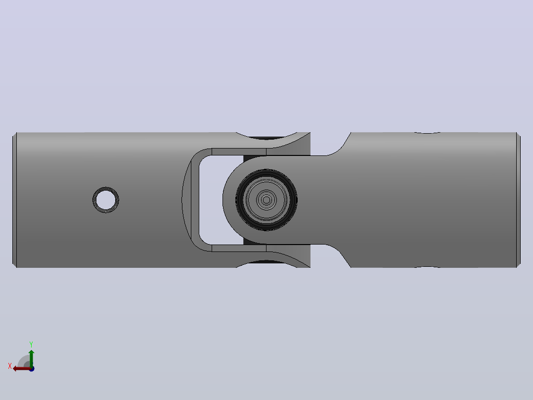 万向联轴器WXD1-CN-Φ8／ΦWX,WXD型小型十字轴万向联轴器后视图