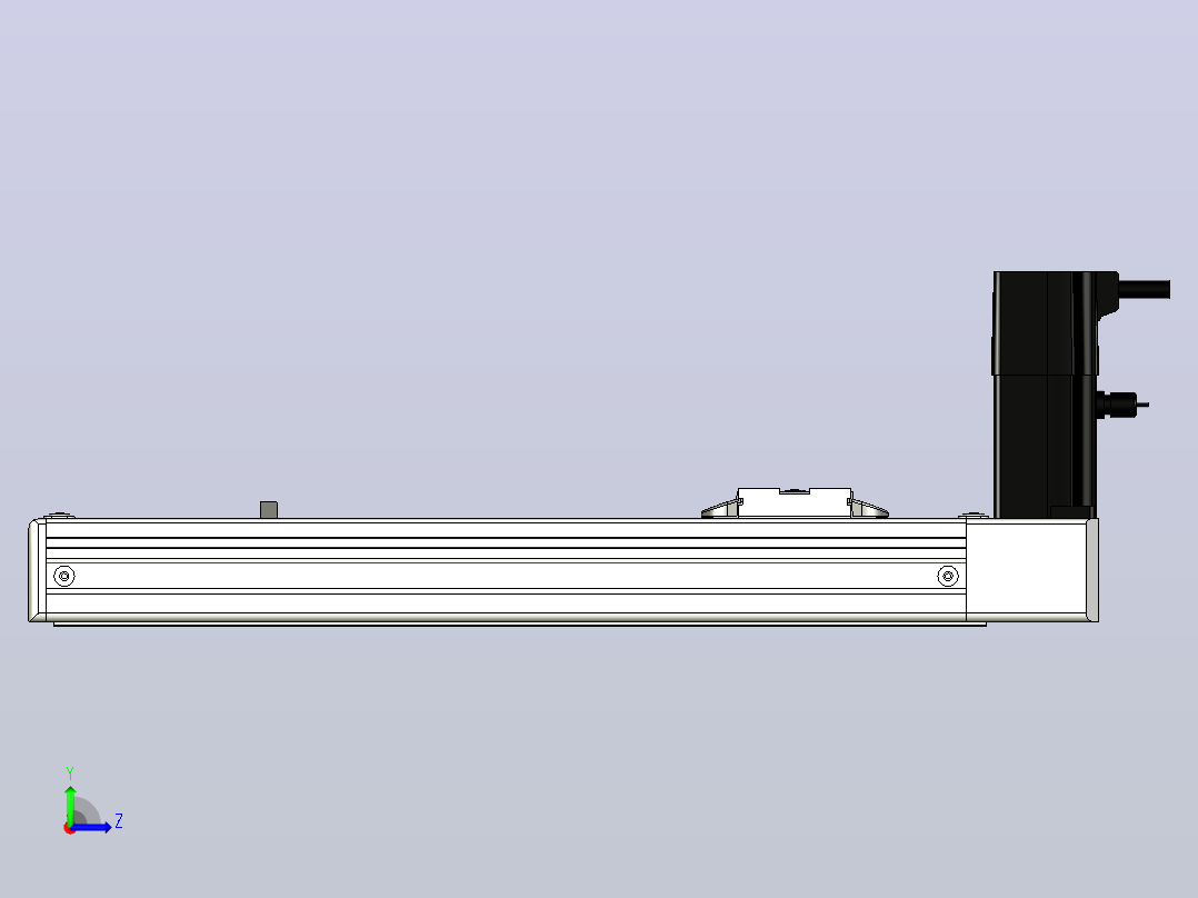 ECB5-200-BW-M10直线模组左视图