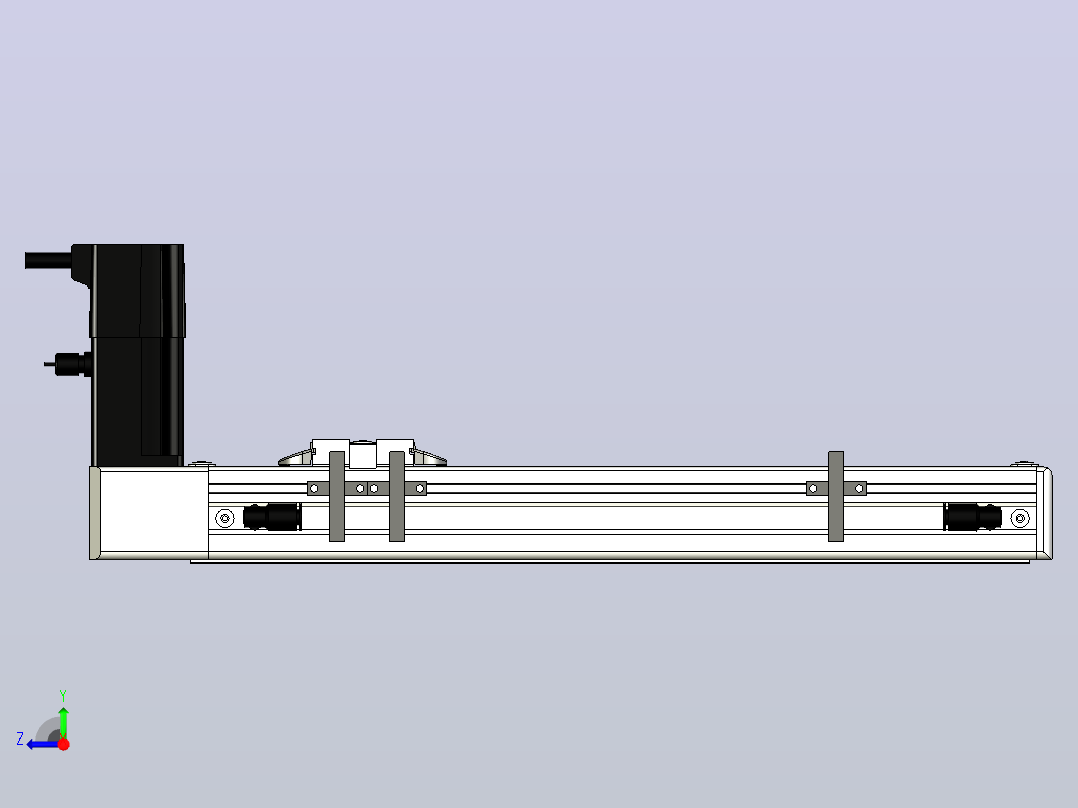 ECB5-200-BW-M10直线模组右视图