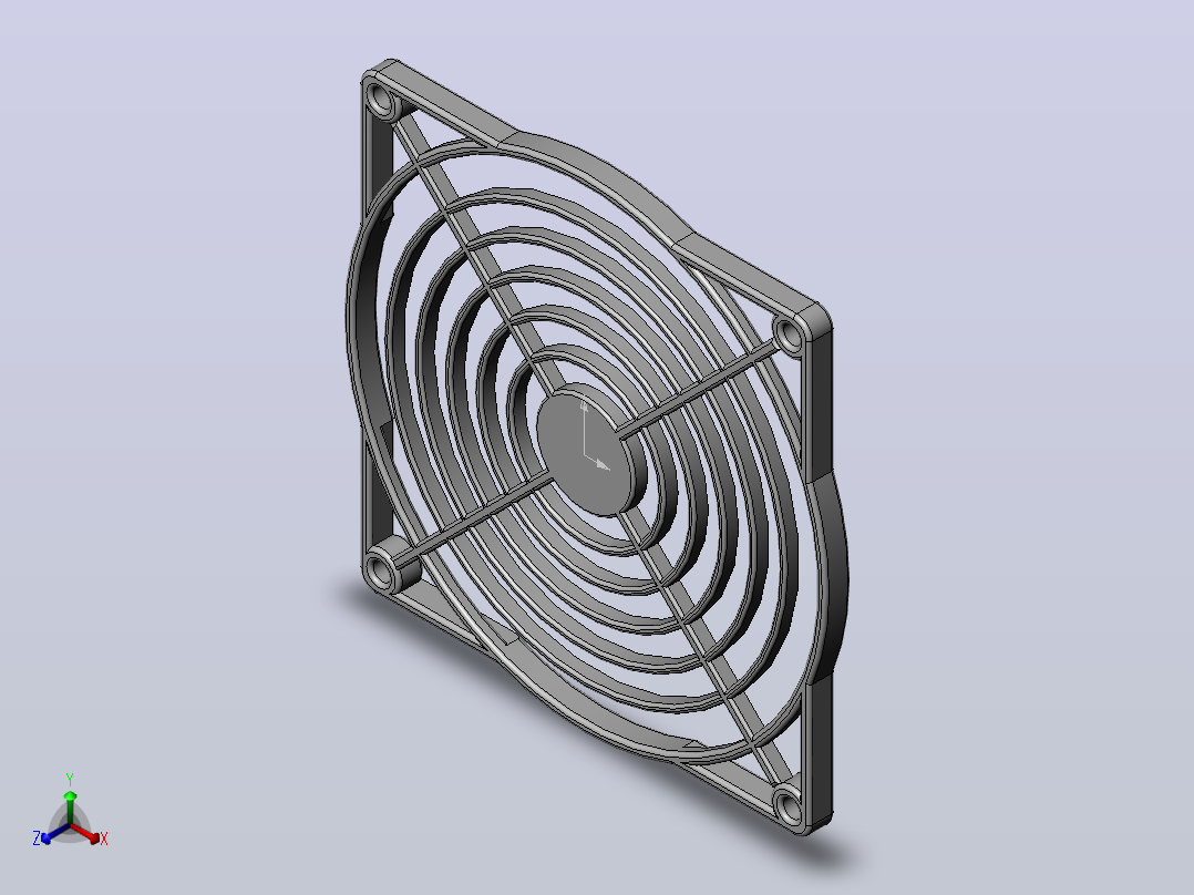 User Library-fan_guard_4in_护网正等轴测图