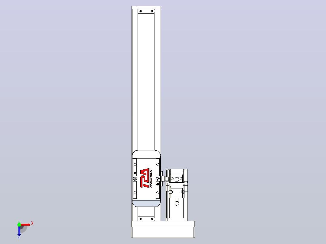 滚珠丝杠直线轴带导轨全封闭TPA-HCR-50S-1210C-L220-MR-Y-P10-N3俯视图
