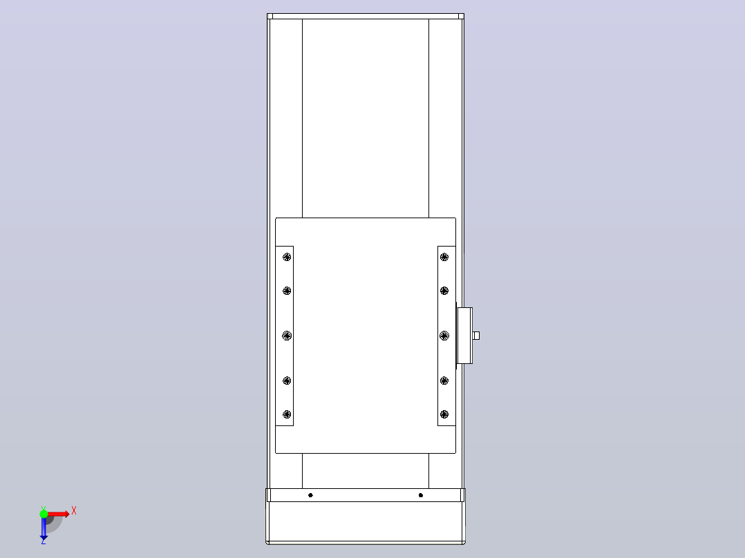 滚珠丝杠直线轴带导轨全封闭TPA-HCR-175D-2510C-L150-MP-Y-P75-N3俯视图
