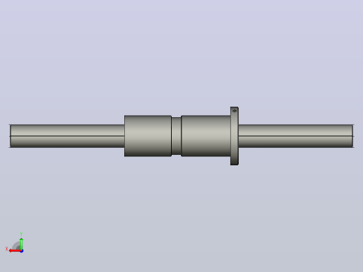 DKFZD4012-6滚珠丝杆3D模型后视缩略图