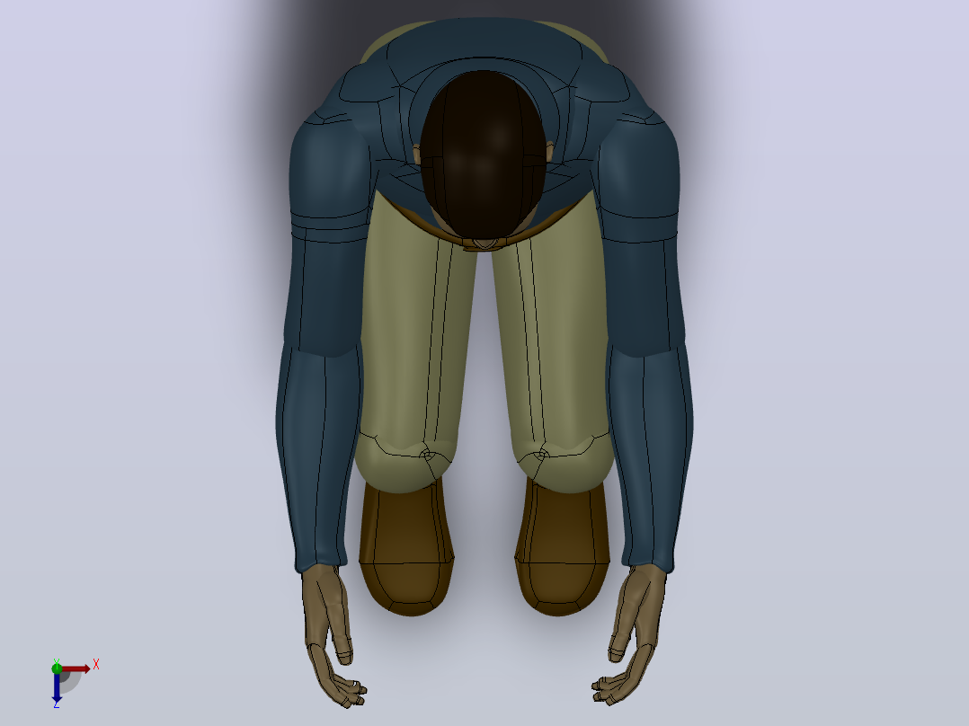 人体2俯视图