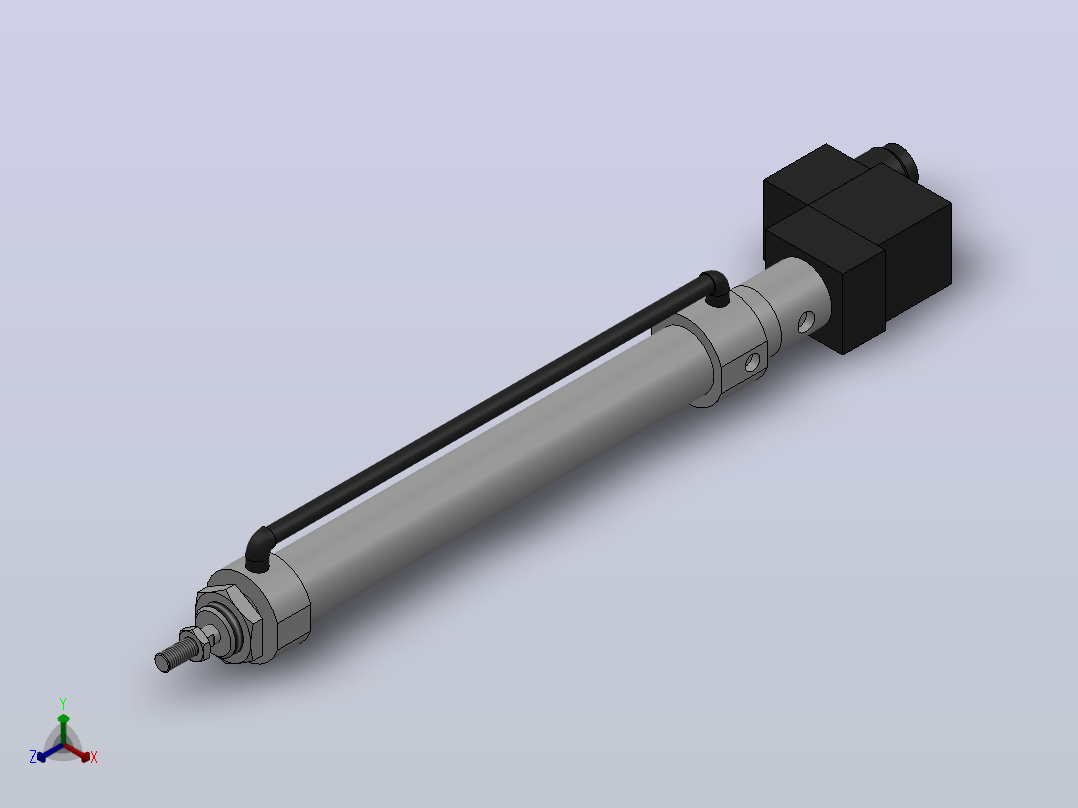 10Y-2V系列无给油润滑气缸(带阀型)[10Y-2VSD20N200A8-SD]主视图