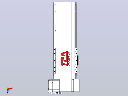 皮带直线轴半封闭可选导轨TPA-HNB-120D-110-L150-RP-C-P40-N3俯视缩略图