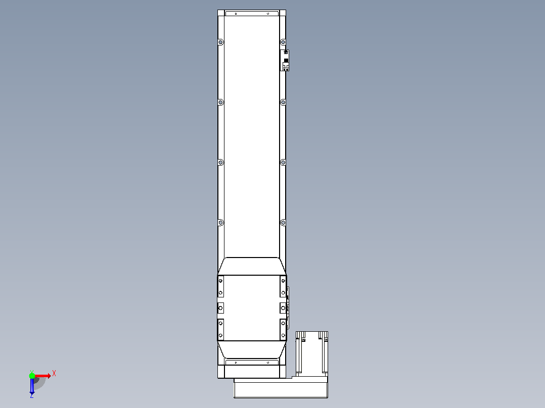 滚珠丝杠直线轴内置导轨TPA-GCR-170-2510C-L600-ML-M75-N3俯视图