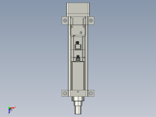 轻载电动缸TPA-ESR100-3210C-L200-MR-LB-W-P75-JX-C3俯视缩略图