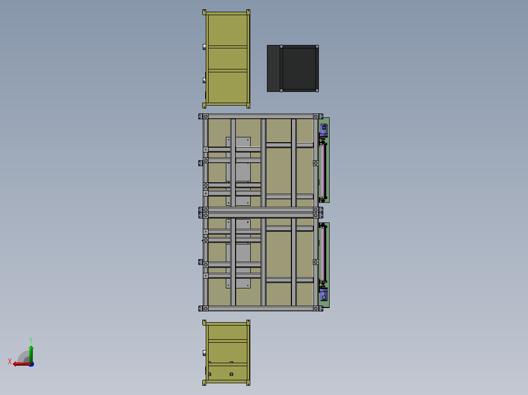焊接工作站 3D后视图