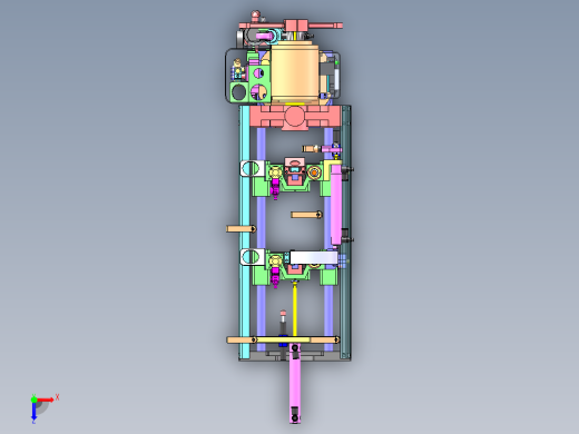 4轴机械手、650双工位自动上下料机俯视缩略图