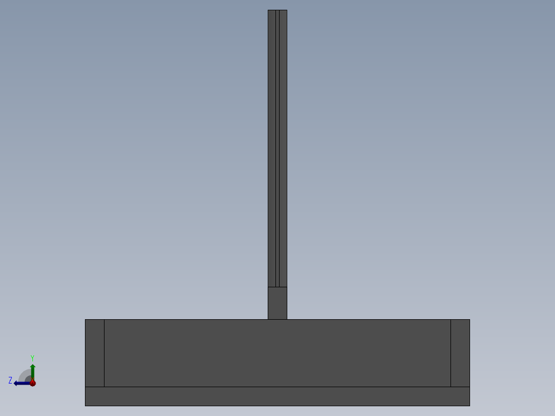 料架传送装置右视图