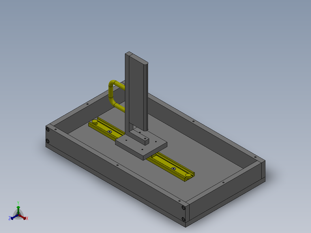 料架传送装置正等轴测图