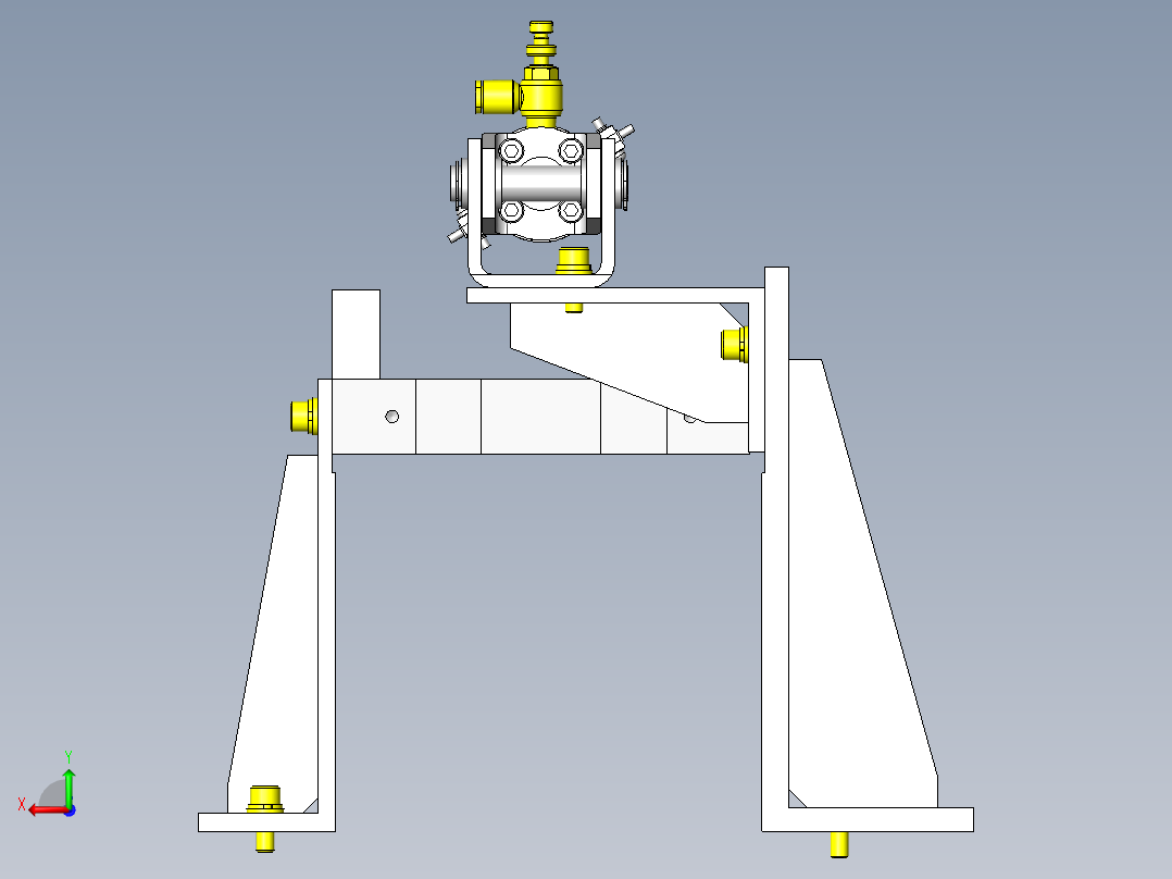 纵向切断结构后视图