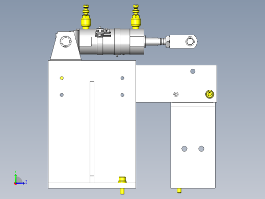 纵向切断结构左视缩略图