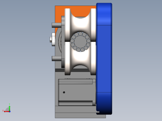高空固定缆道除垢,清理装置设计(sw+cad+说明书)后视缩略图