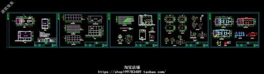 某经典的生物除臭装置（生物滴滤塔）设计CAD图纸.共五张（标注详细）缩略图