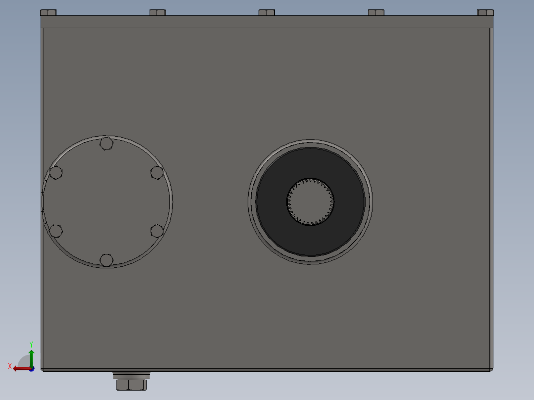 solidworks 减速器后视图