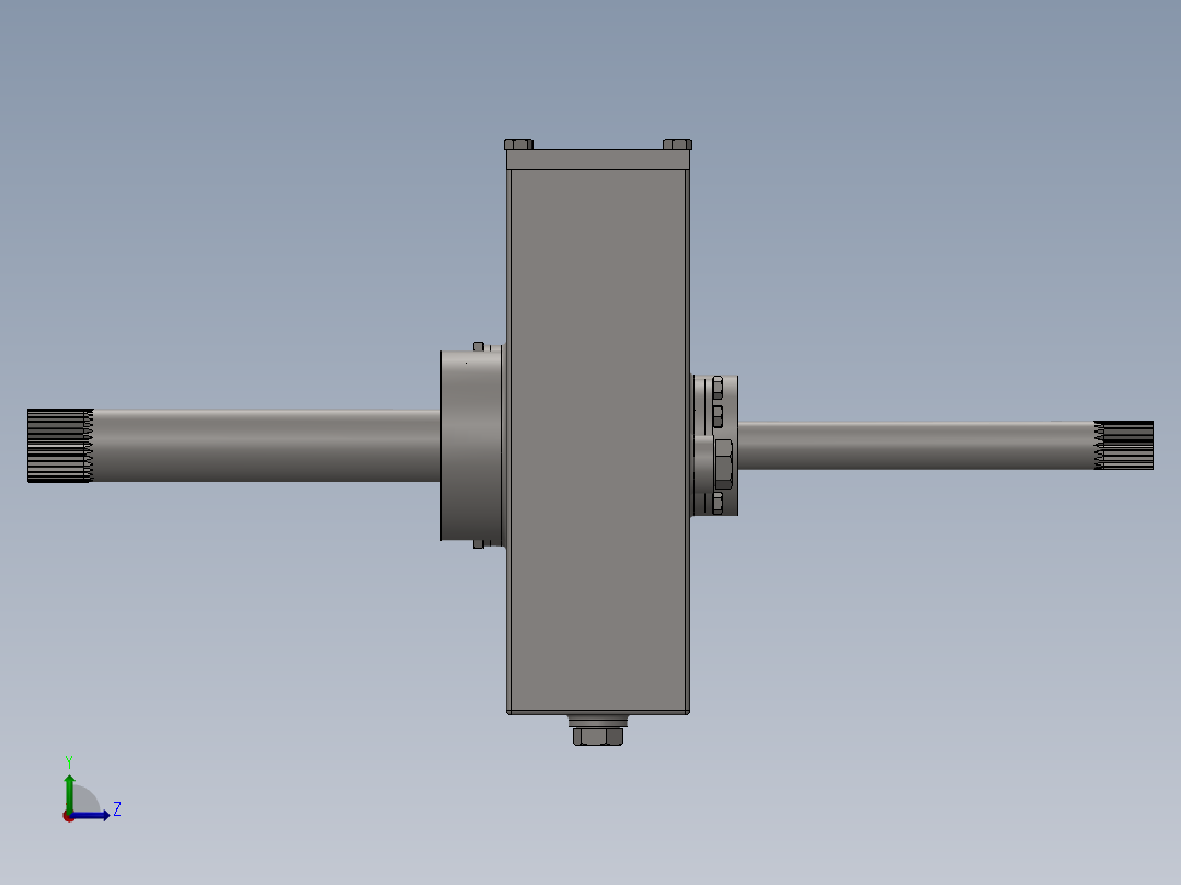 solidworks 减速器左视图