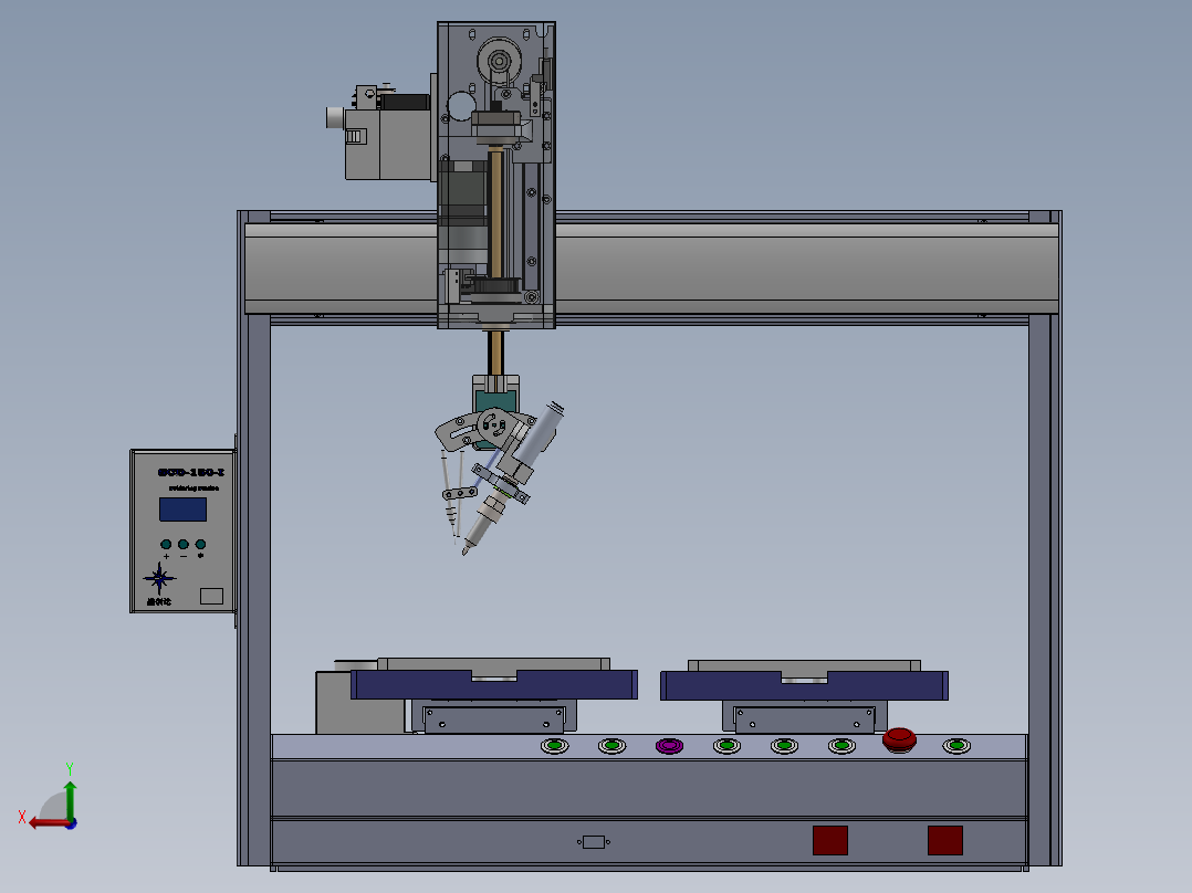 E450 台式自动焊锡机后视图
