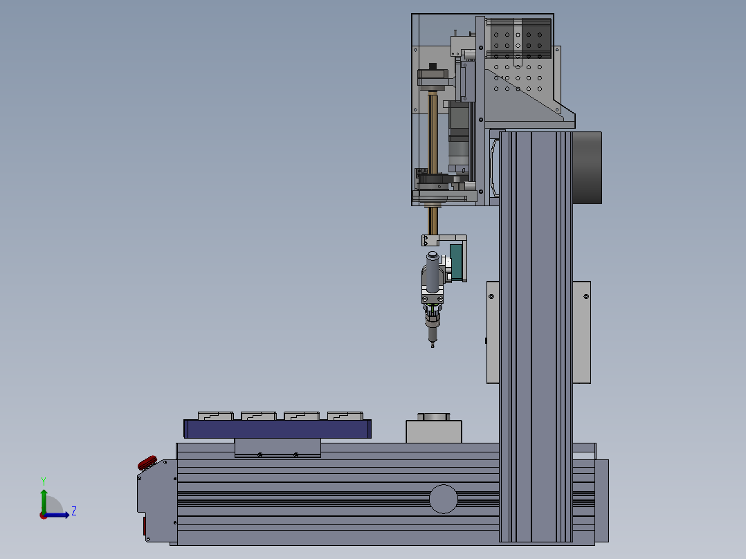 E450 台式自动焊锡机左视图