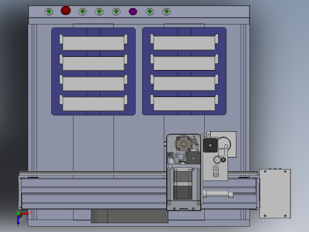 E450 台式自动焊锡机俯视图