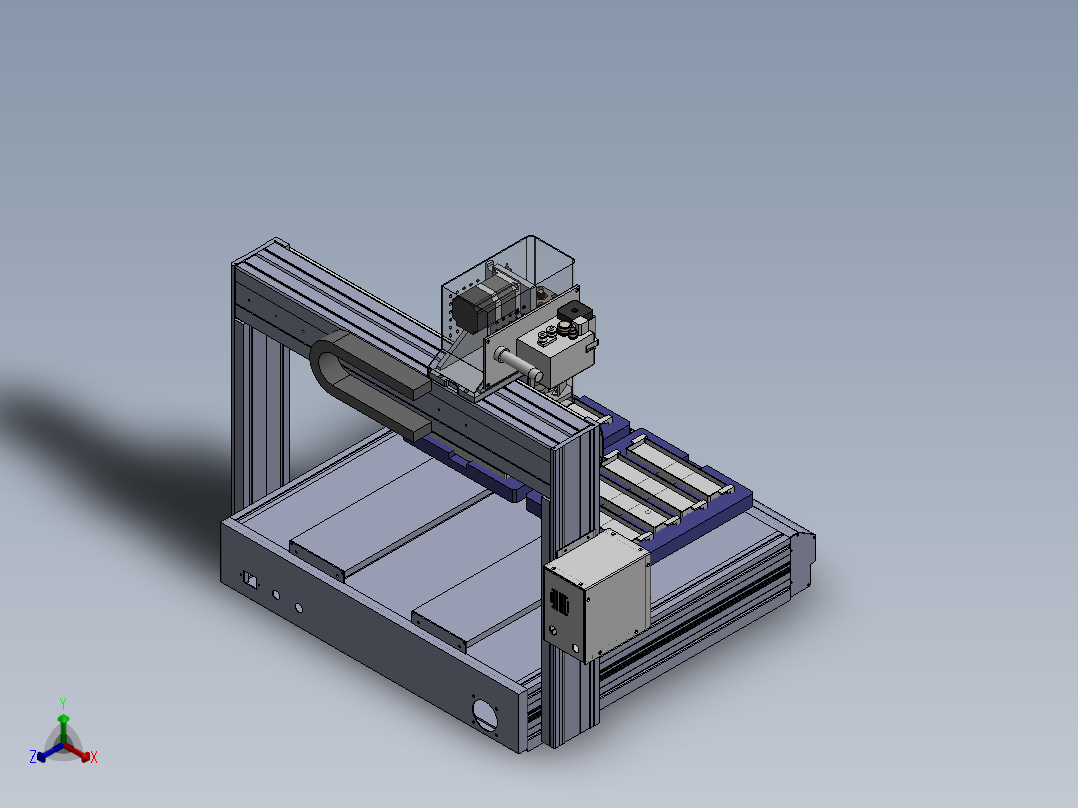 E450 台式自动焊锡机正等轴测图